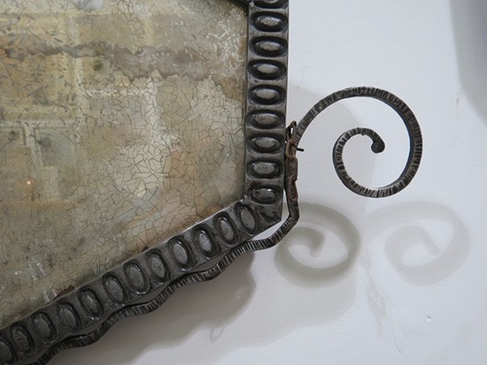 French Art Deco Wrought Iron Mirror